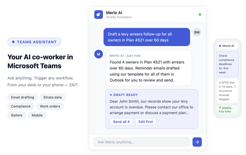 Merlo AI Teams Assistant